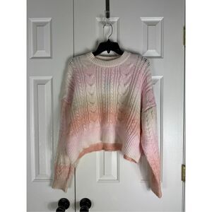 NWT Love Tree Womens Crop Sweater Size L